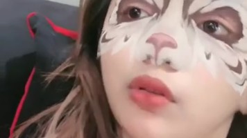 CACA Sedang Live Digrepe Susunya Kegelian